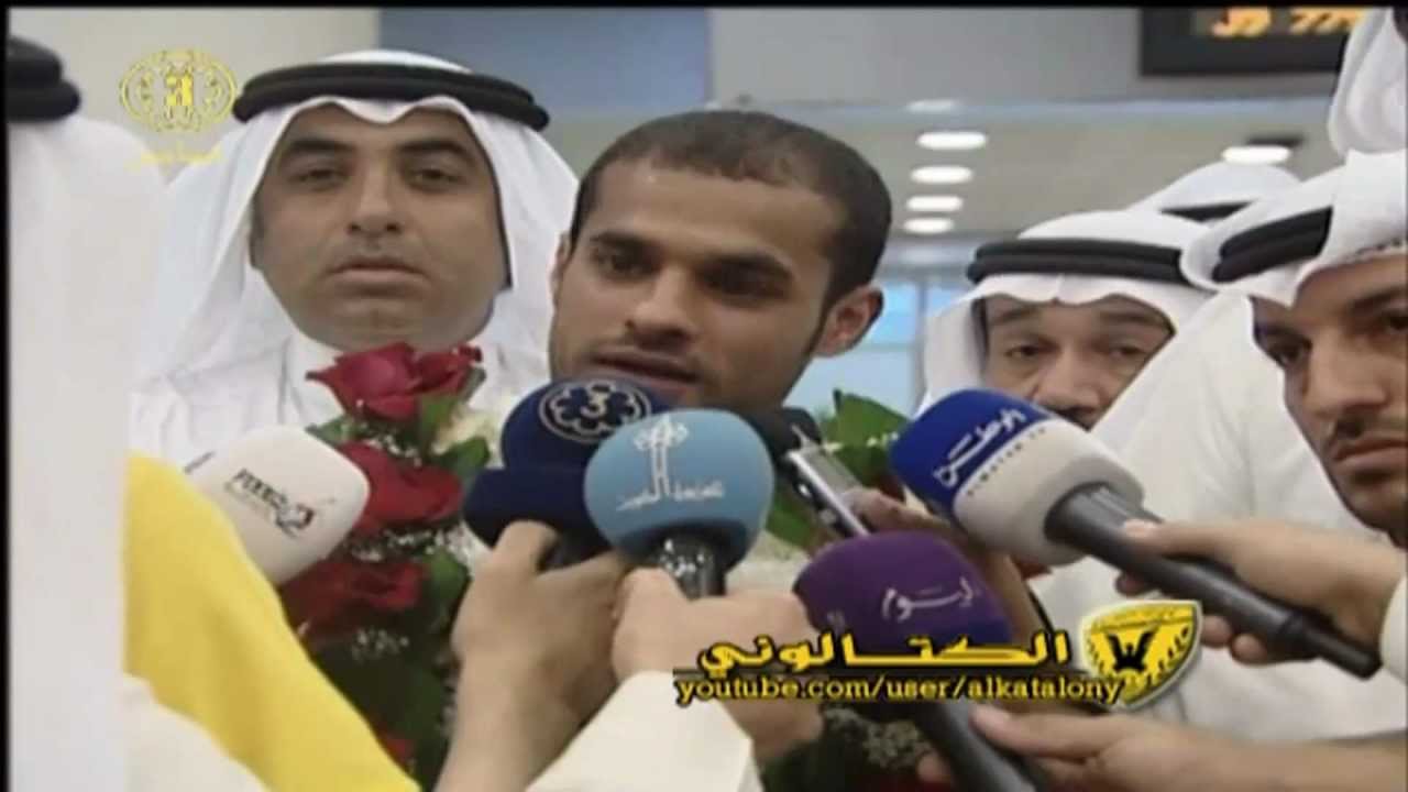 استقبال بدر المطوع في المطار