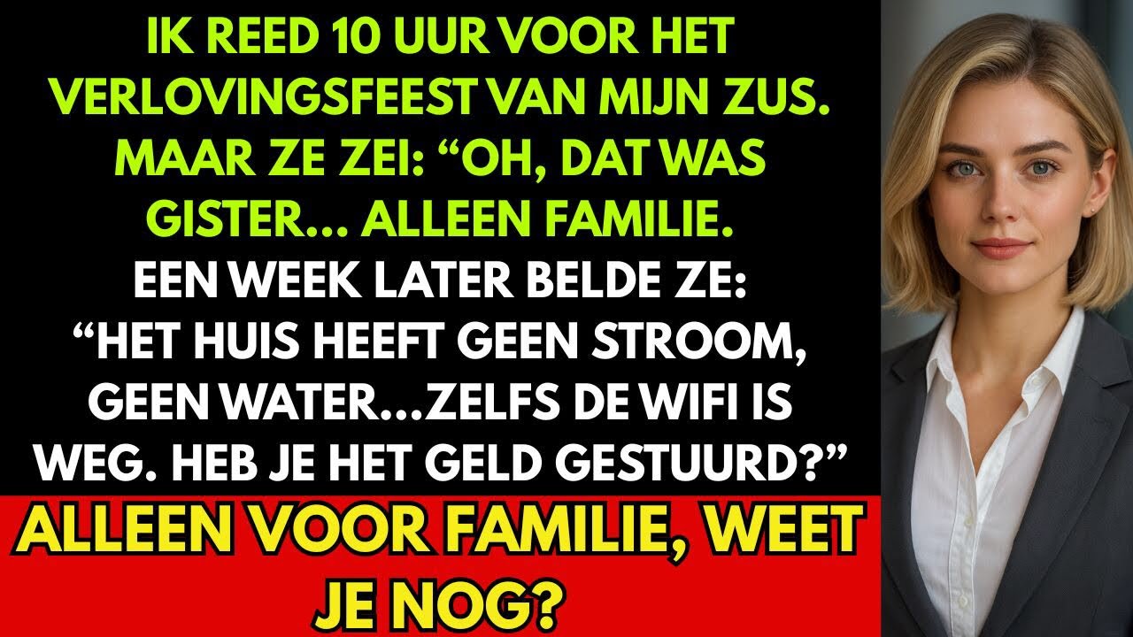 Mijn Zus Zei: “Oh, Dat Was Gisteren.” Toen Ik Vroeg Naar De Bruiloft Die Ik Betaald Had