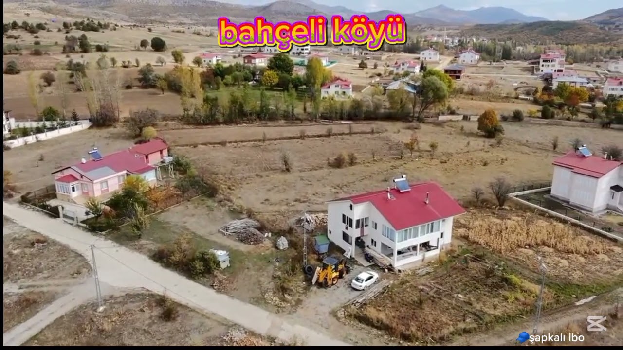 Şiran bahçeli köyü sonbahar