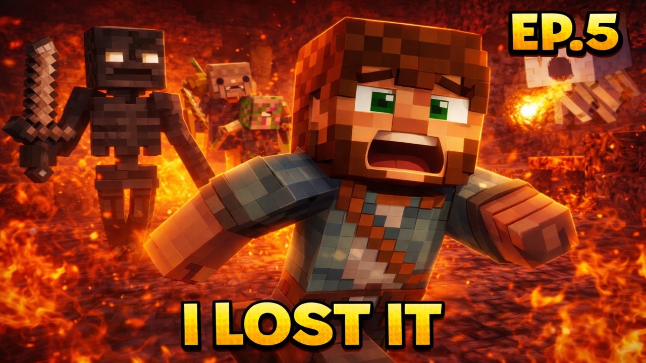 The Nether DESTROYED Me… (Minecraft Survival Episode. 5)