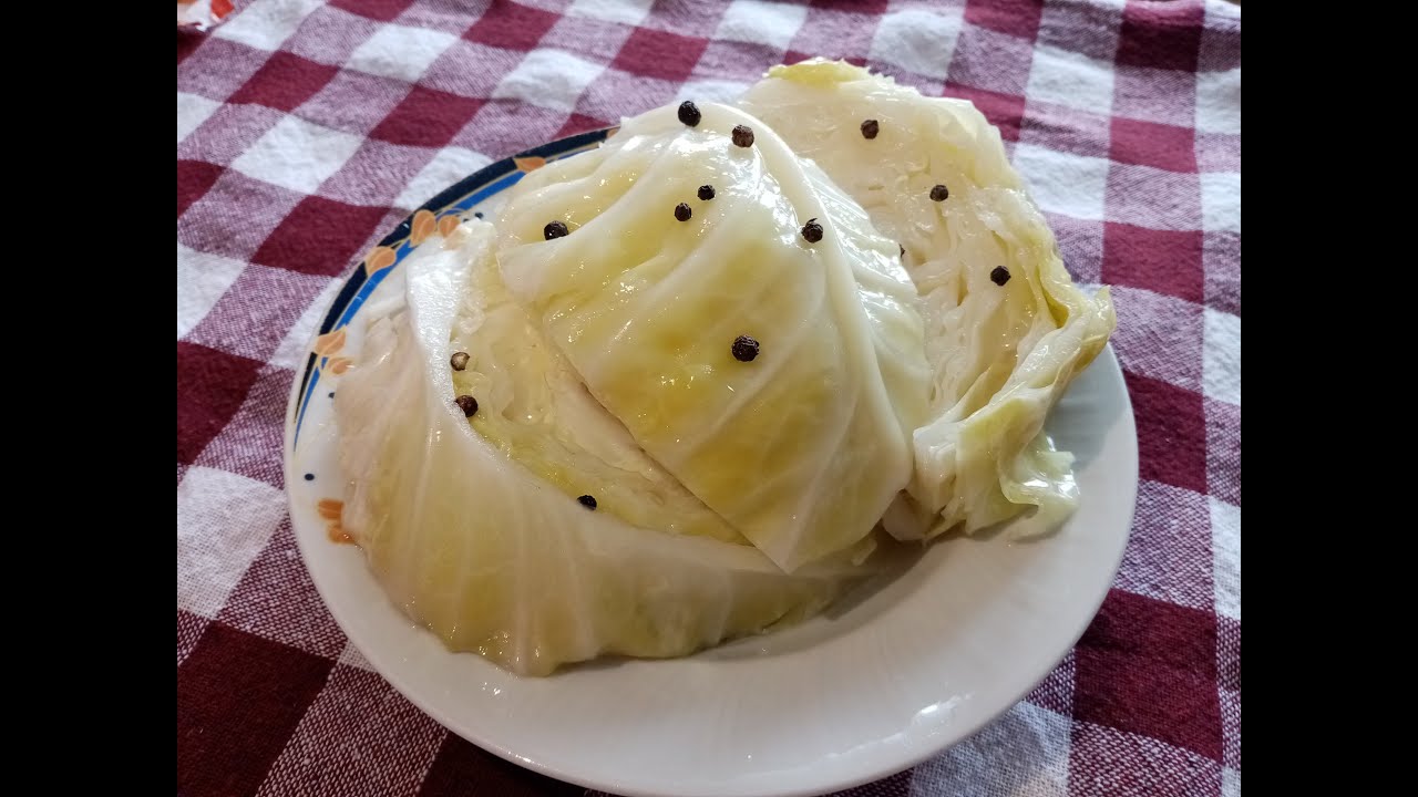 Sveži bareni kupus (salata) - Fresh boiled cabbage (salad) #kuhinjicama&scaron;aija