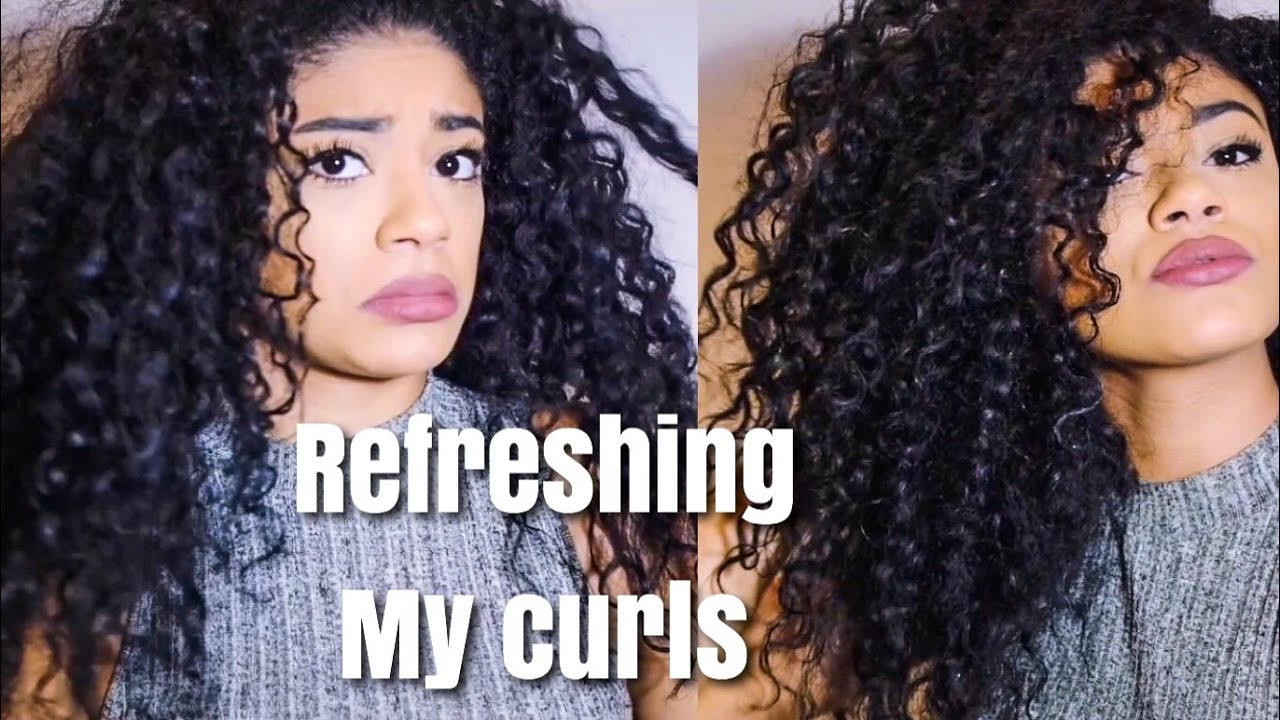 Natural Hair Refreshing Curls Quick | jasmeannnn