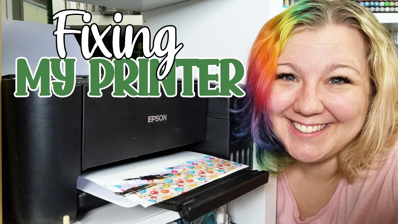 Чистлю принтер перед следующим проектом на Cricut!