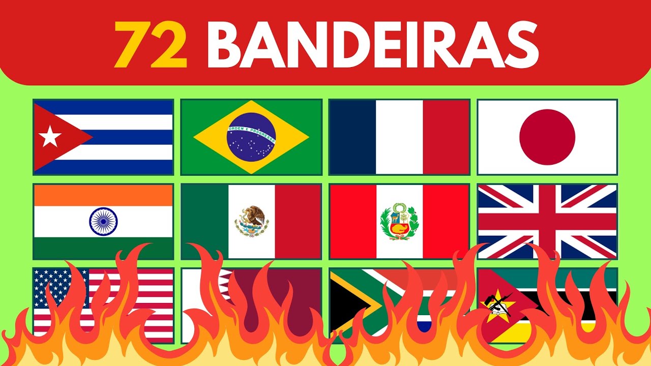 🌍 Desafio das Bandeiras: Você Consegue Acertar 72 PAÍSES? 🚩