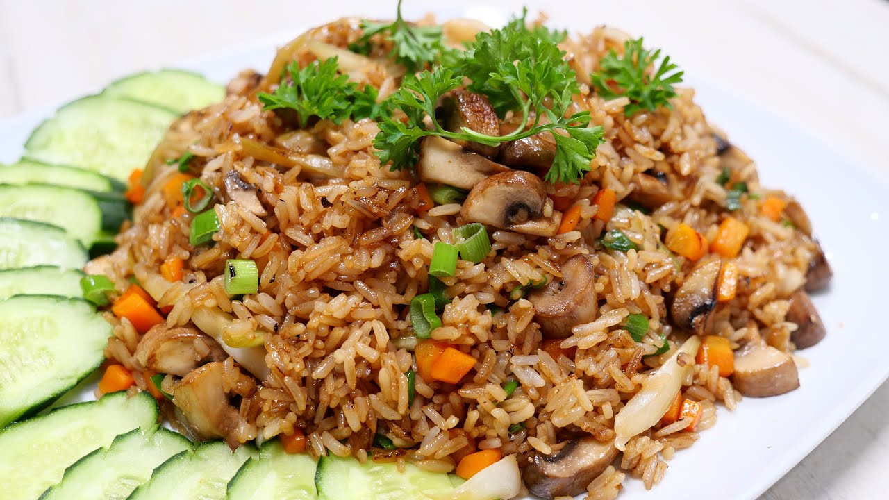 Cơm Chiên Chay Đúng Kiểu Nhà Hàng Quán Ăn, Hạt Cơm Săn Giòn Dẻo Ngon, Fried Rice by Vanh Khuyen