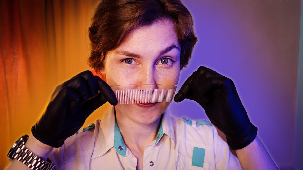 ✨АСМР токсичный трихолог проверит тебя на вши┃ASMR trichologist examination