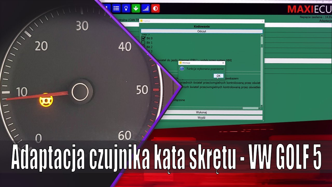 Adaptacja czujnika kąta skrętu GOLF V (VAG) - MaxiEcu