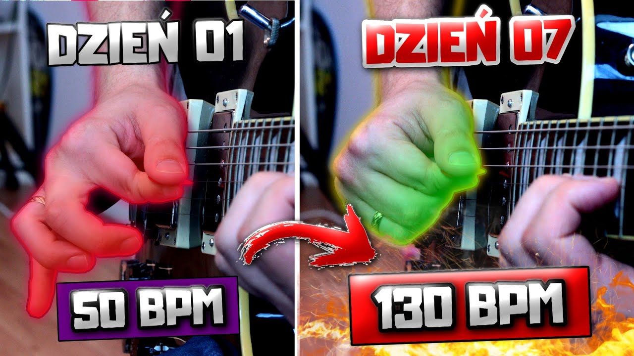 Świetne ćwiczenie na zmianę strun, działa CUDA - Pickslanting Szpon