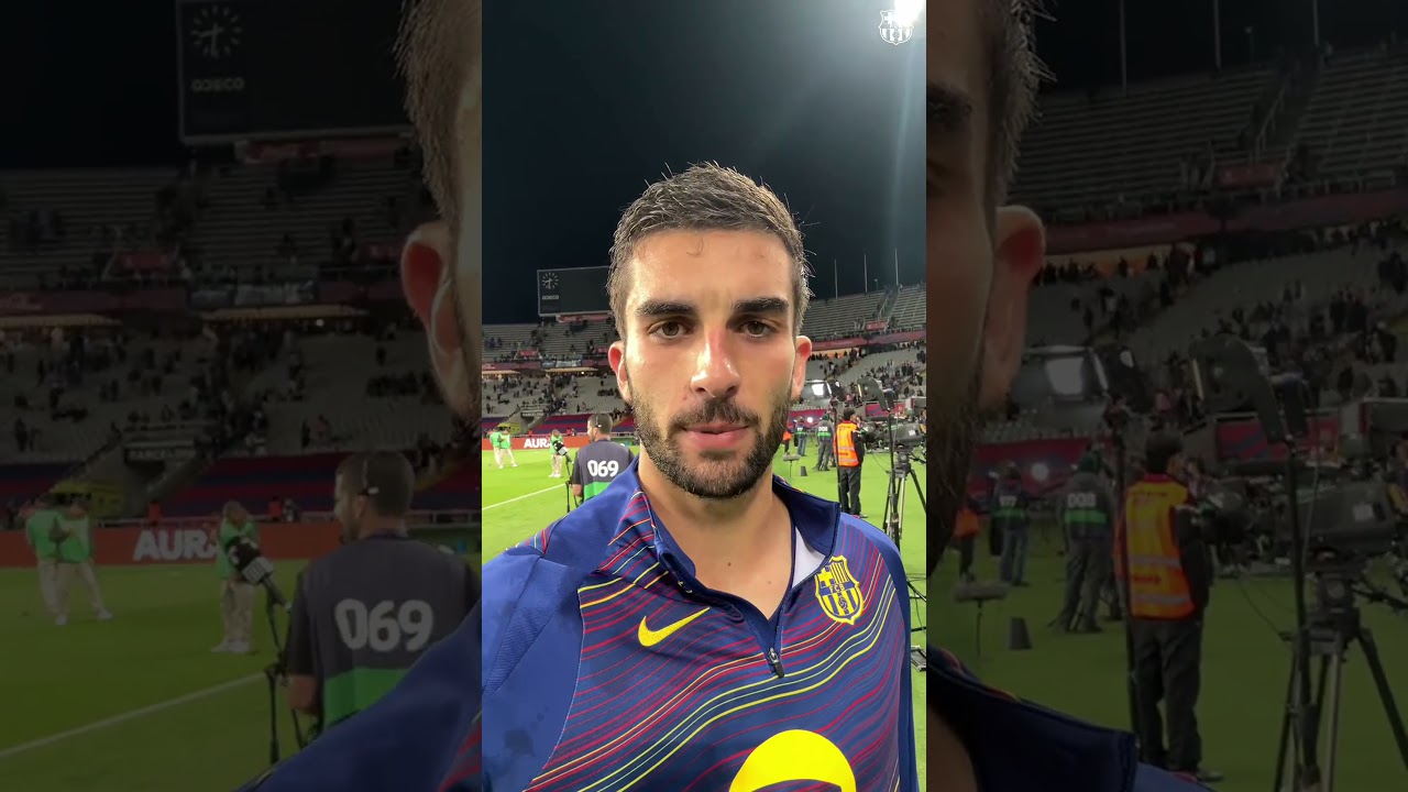 Ferran Torres celebrates 50 goals with a message for you, culers! 💙❤️ #shorts #fcbarcelona #football