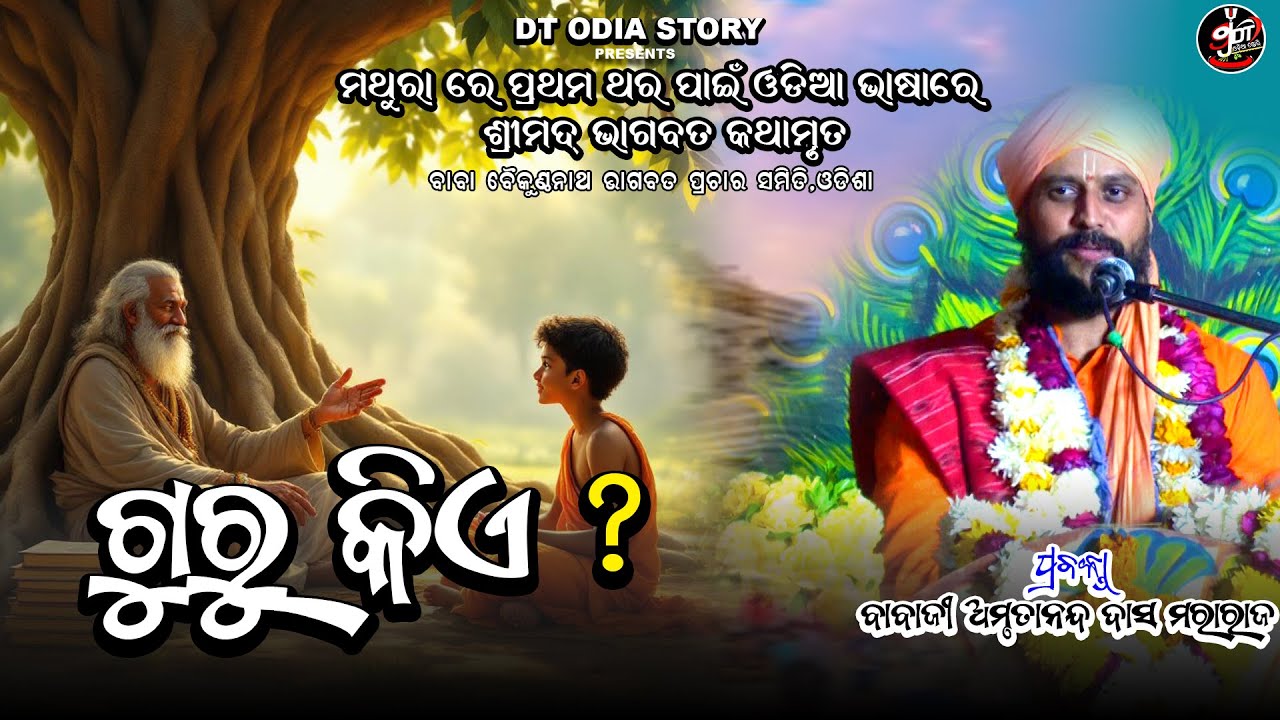 ଗୁରୁ କିଏ ? Guru Kia ? // ବାବାଜୀ ଅମୃତାନନ୍ଦ ଦାସ //ଭାଗବତ କଥା//dt odia story//satgyana