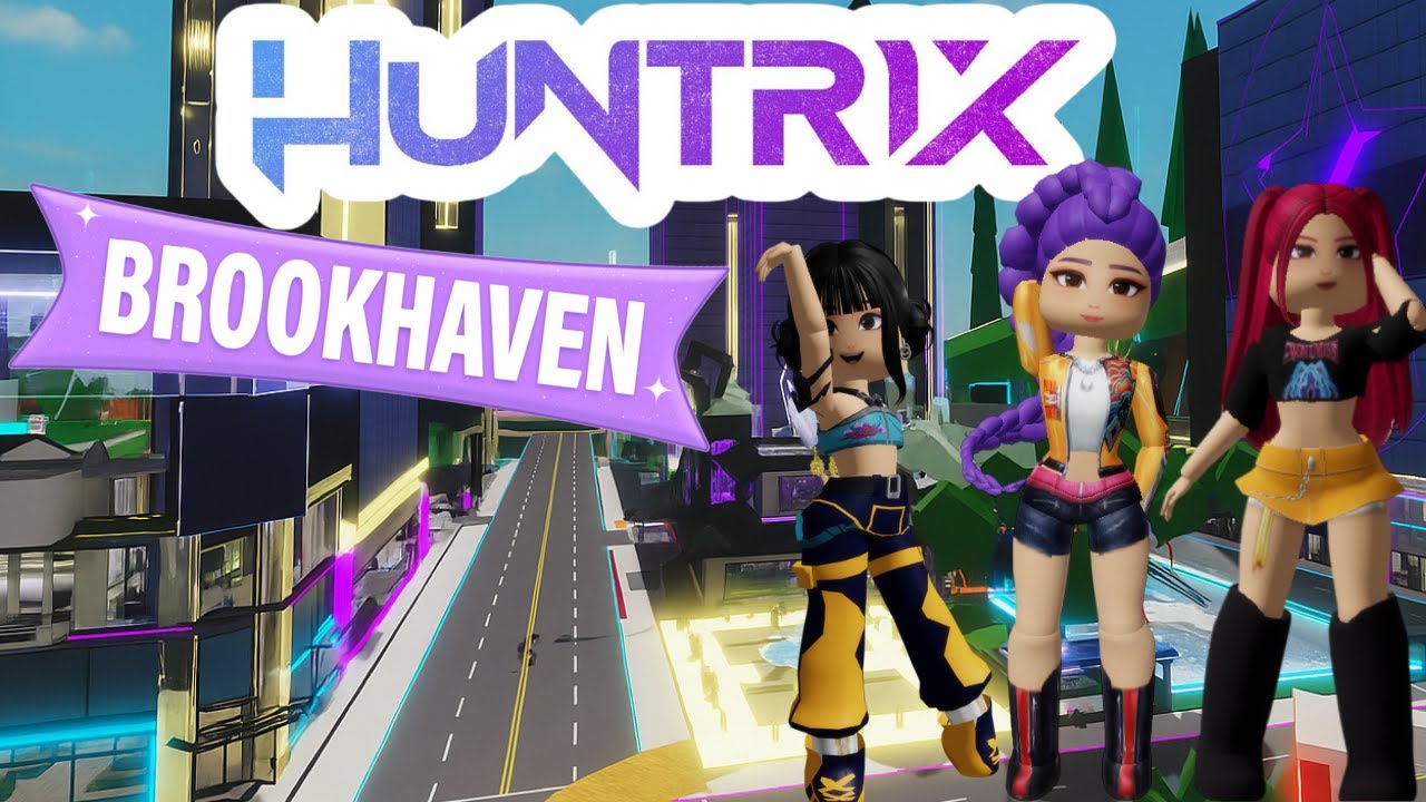 24 HORAS SIENDO LAS HUNTRIX EN BROOKHAVEN #ROBLOX #paulita12