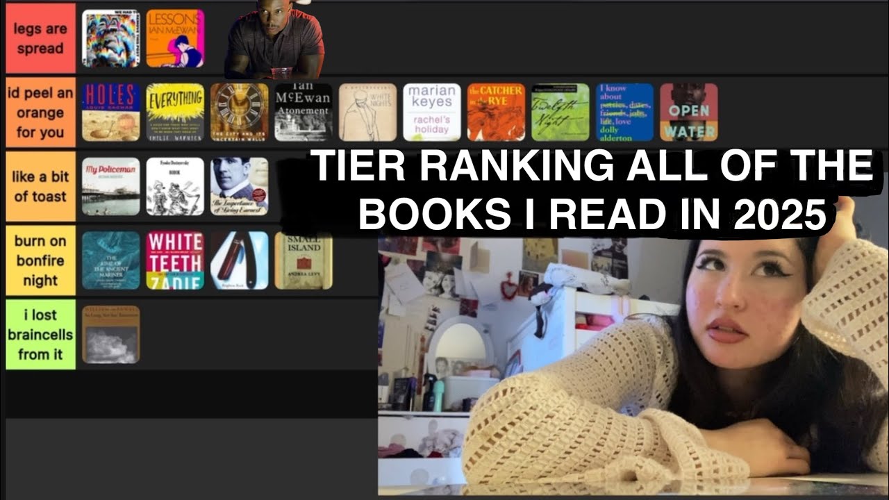 tier ranking all of the books i read this year - 2025