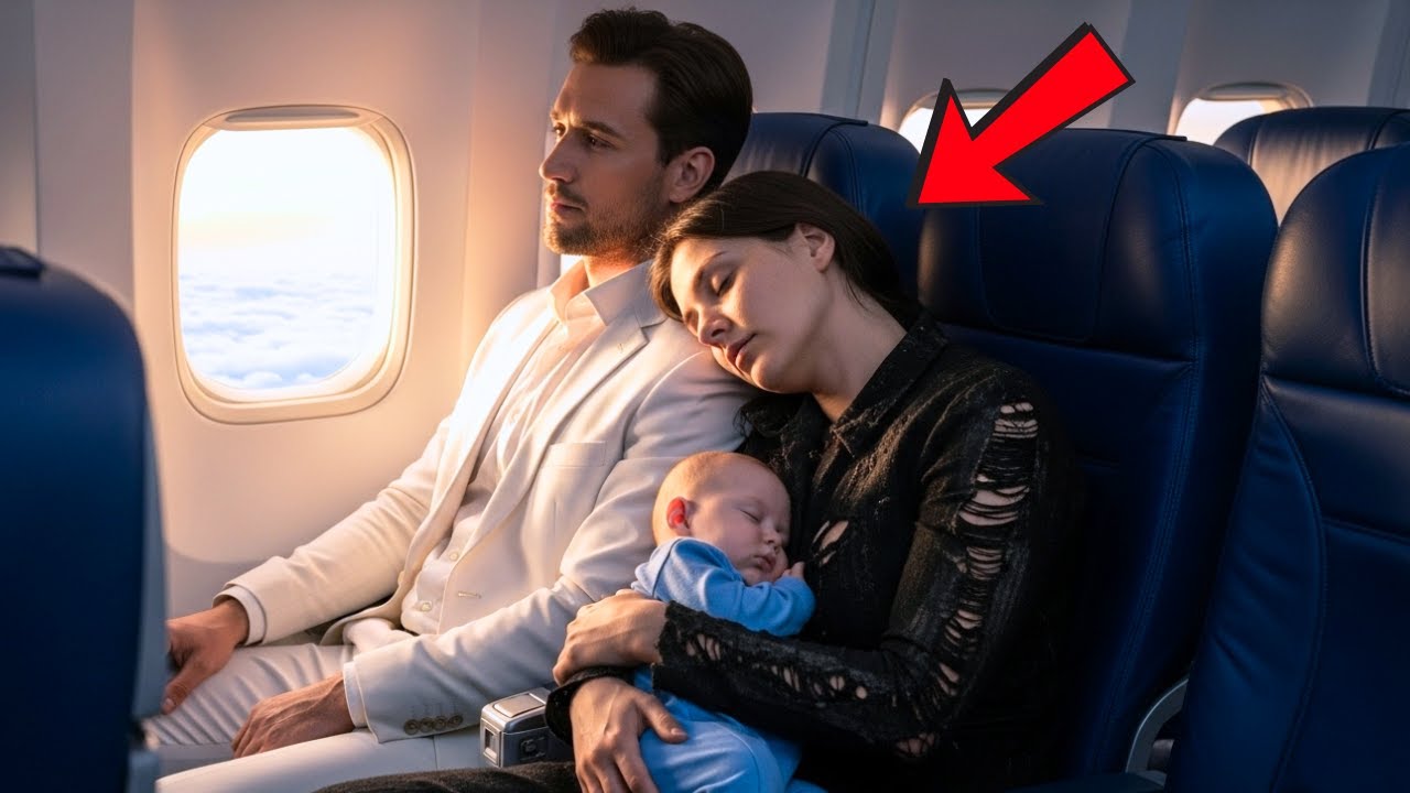 Un Millionnaire En Avion Laisse Une Mère Pauvre Dormir Sur Son Épaule Et Découvre L’amour