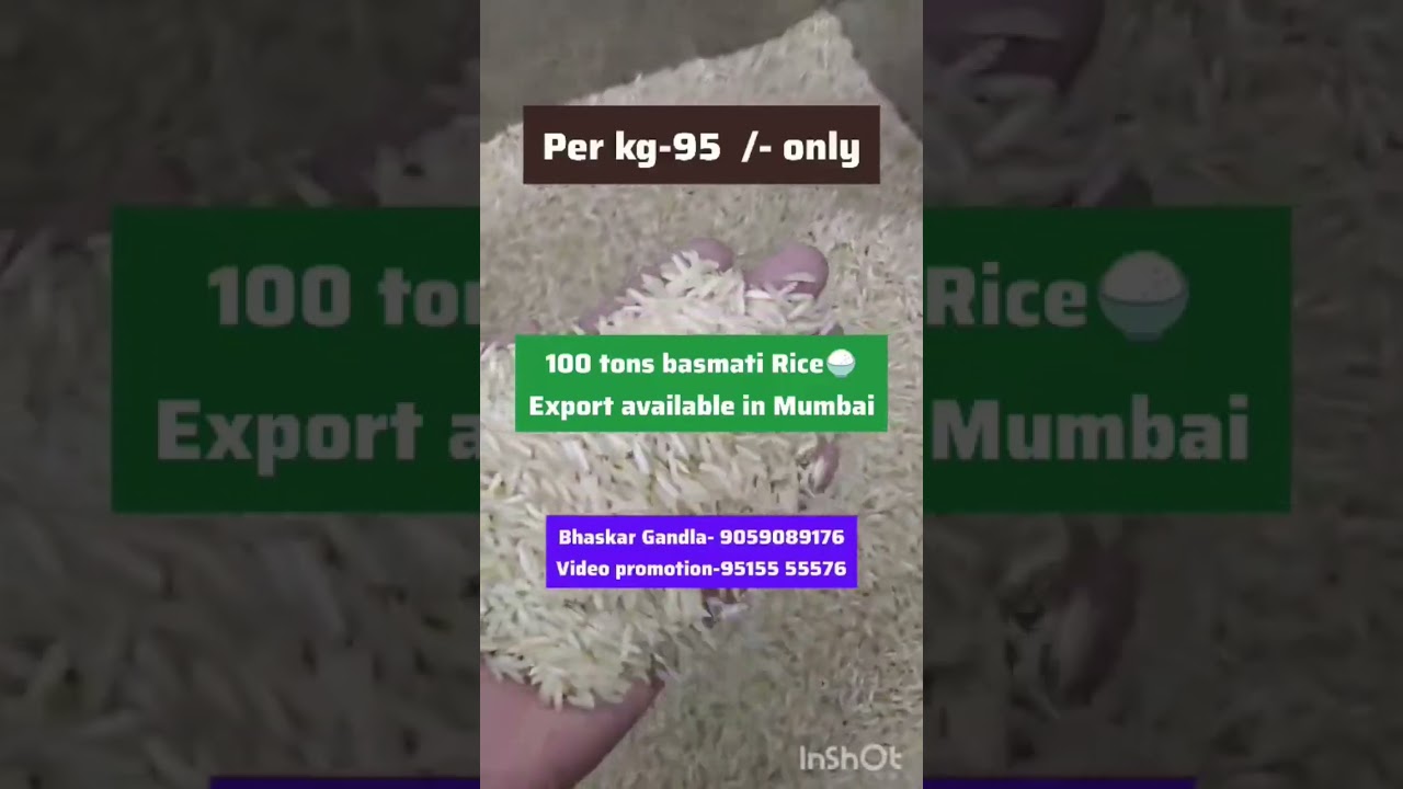 Basmati Rice Export || Mumbai