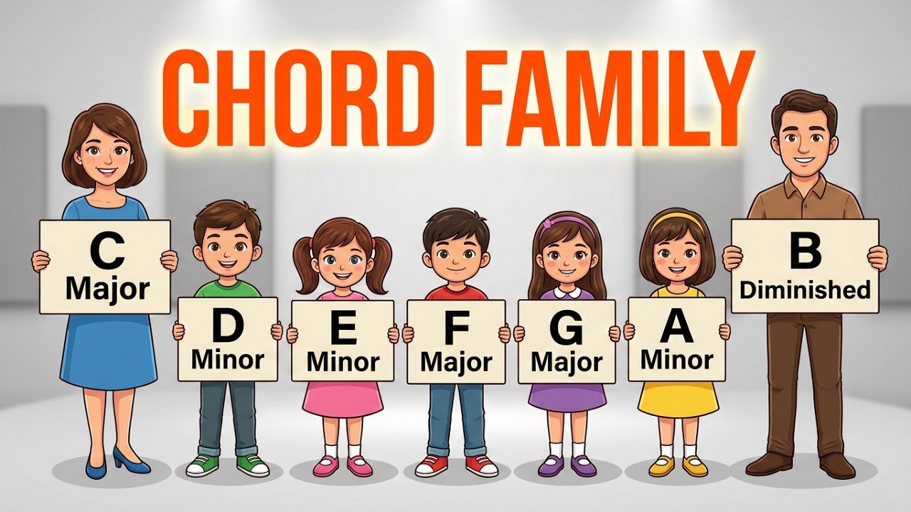 Chord family atau keluarga akor adalah kunci jago main gitar