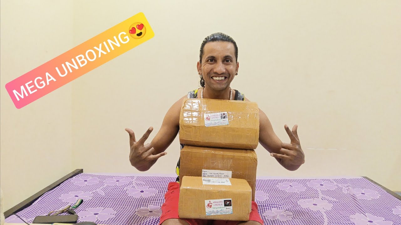 Mega unboxing of fishing tackles😃