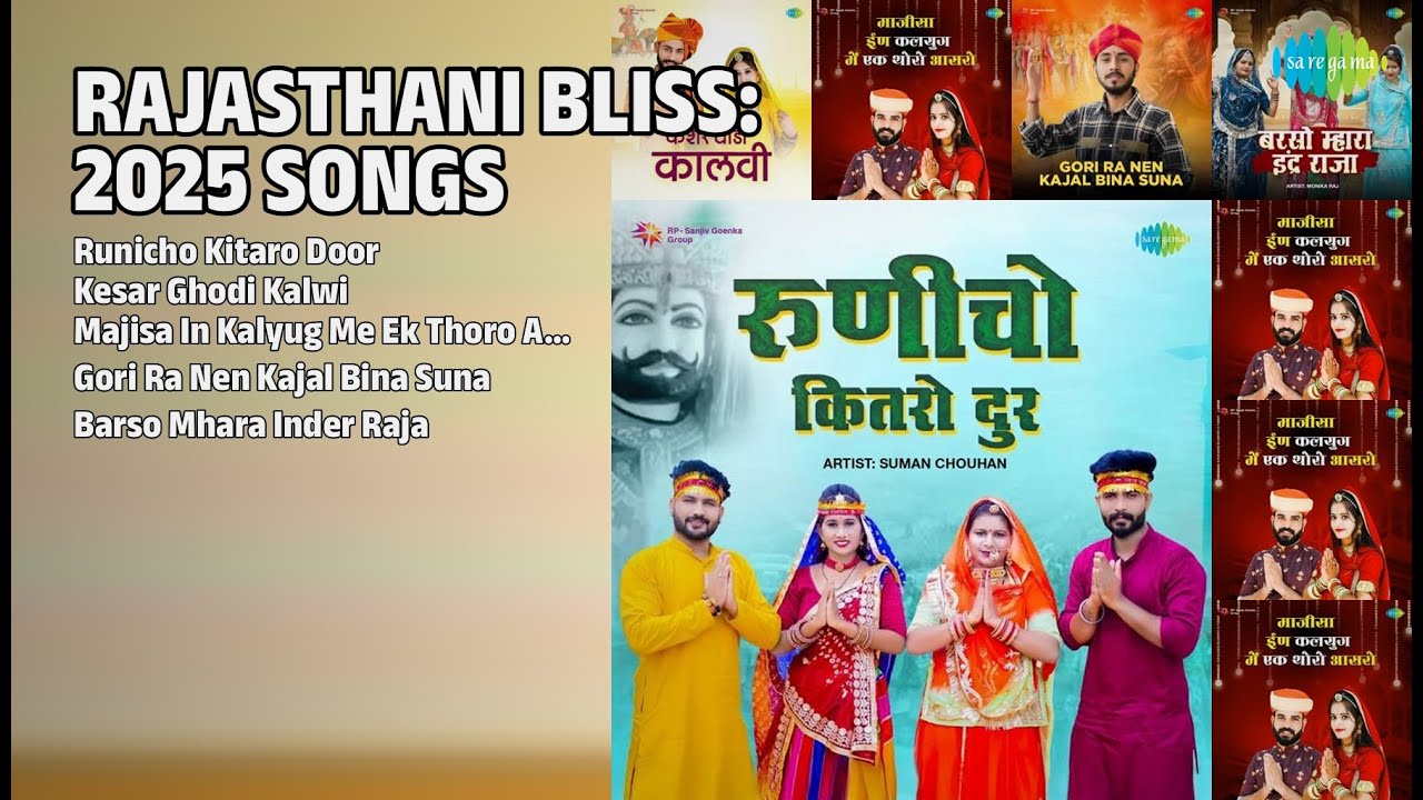 राजस्थानी हिट्स 2025 | Suman Chouhan Songs | Runicho Kitaro Door | Kesar Ghodi Kalwi