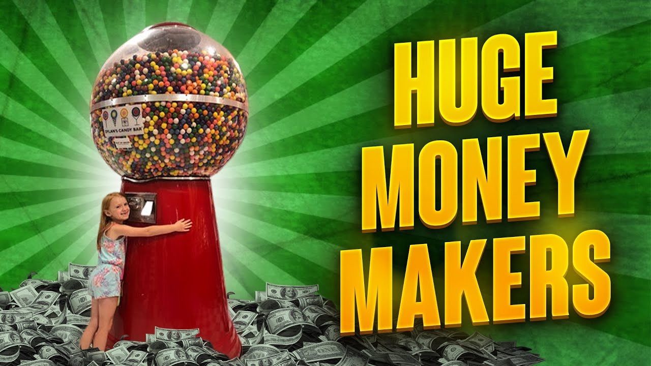 GIANT Gumball Machines Are HUGE Money Makers!
