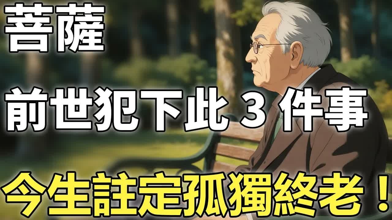 為何有人命中無子嗣？菩薩揭示：前世若犯下此3件惡業，今生註定孤獨終老!【輪回｜因果｜佛學】