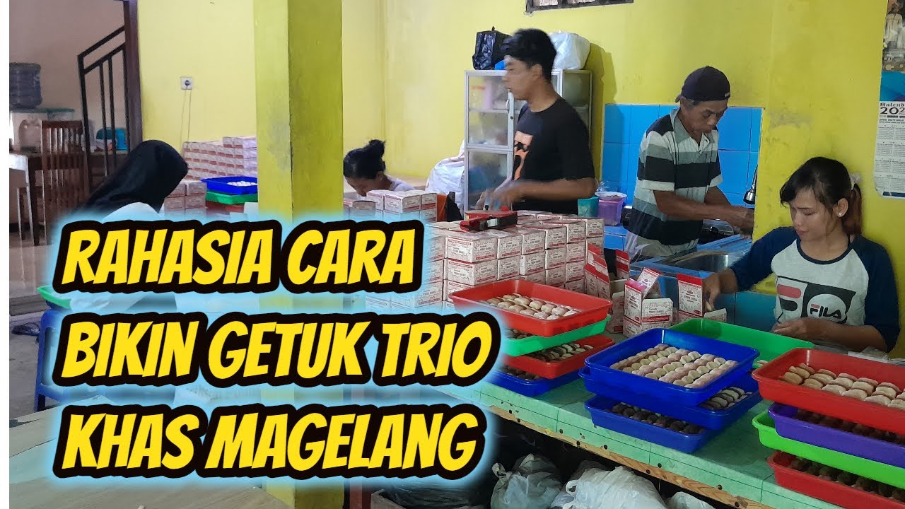 Cara pembuatan Getuk Trio makanan/cemilan khas Magelang