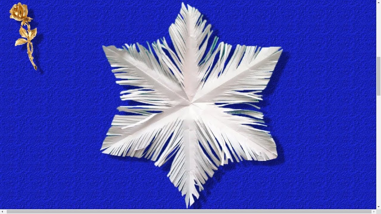 ❄ Flocon de neige ✂ découpé en papier