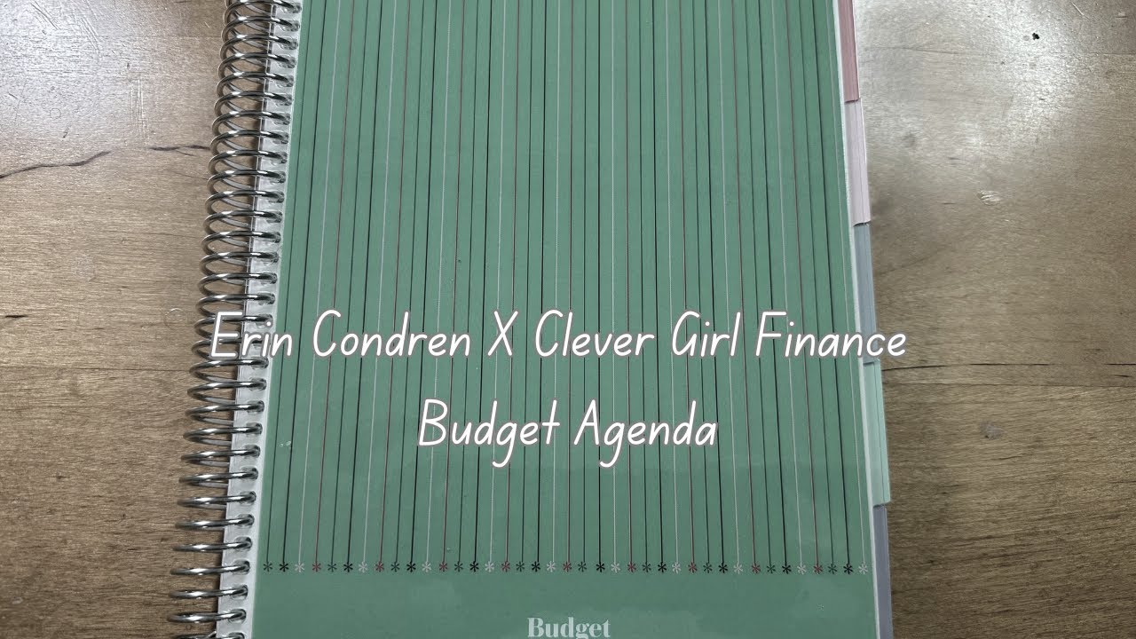NEW Erin Condren X Clever Girl Finance Budget Planner Overview