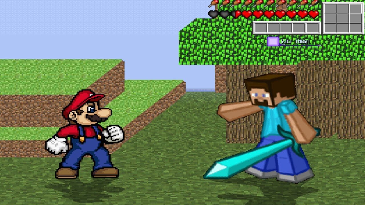 【MUGEN】Mario vs. Steve