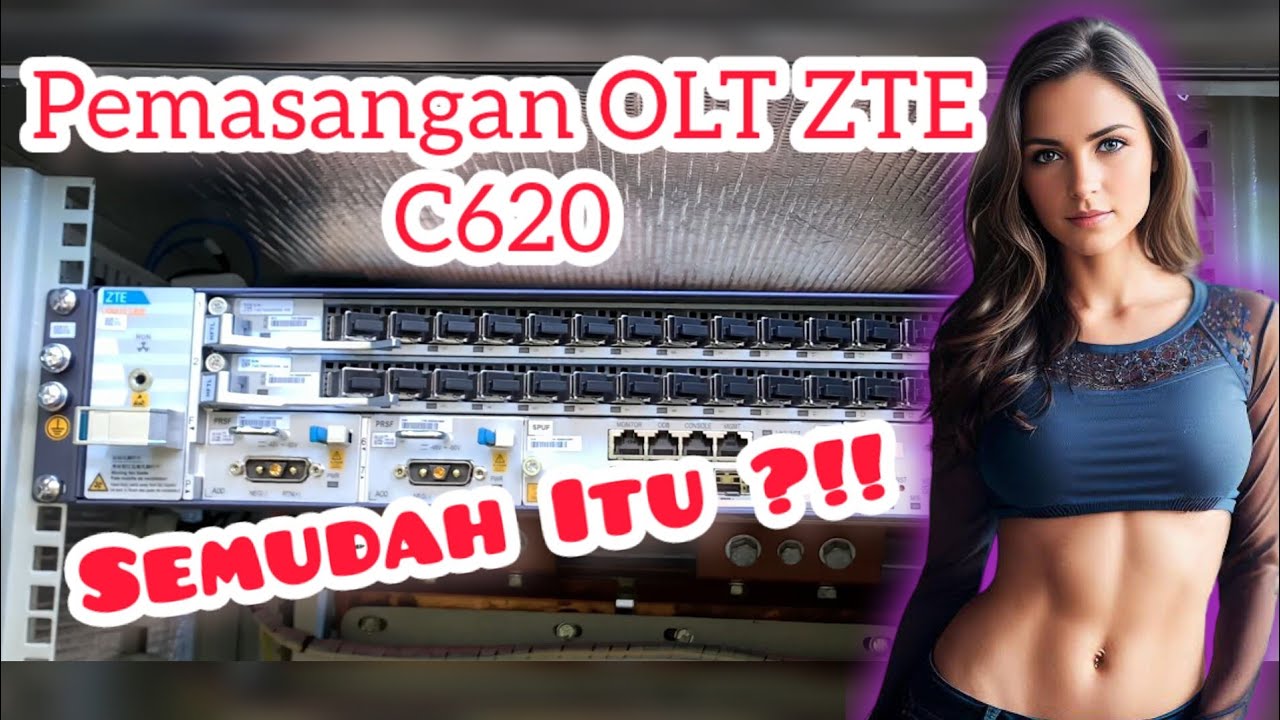 Pemasangan OLT ZTE C620 | How to Install Optic Line Terminal di site Outdoor