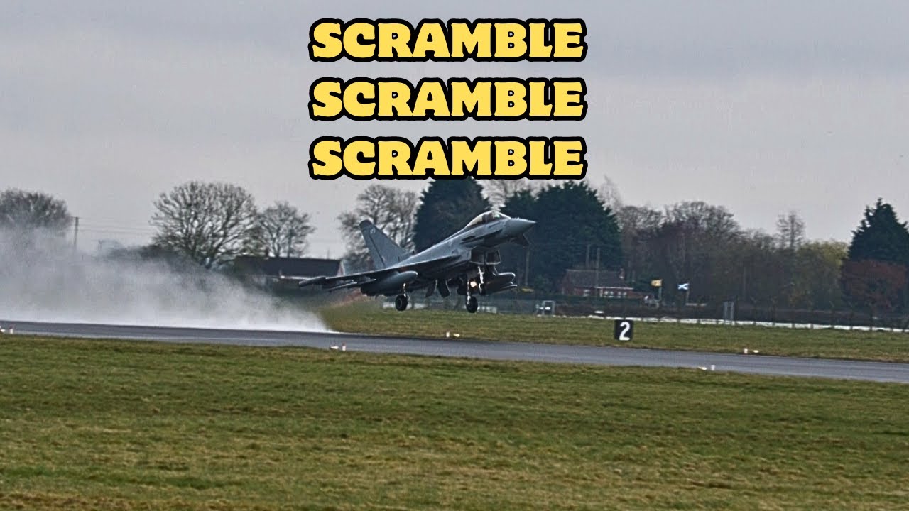 RAF Typhoon QRA Scramble