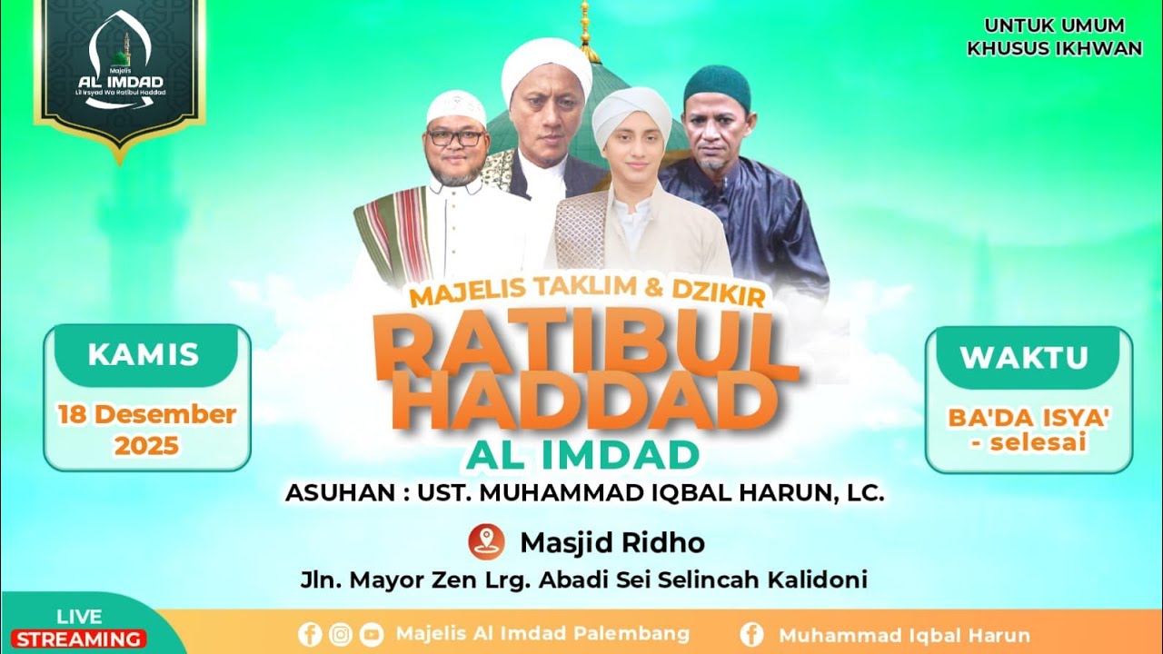 Majelis Zikir Rotibul Haddad.