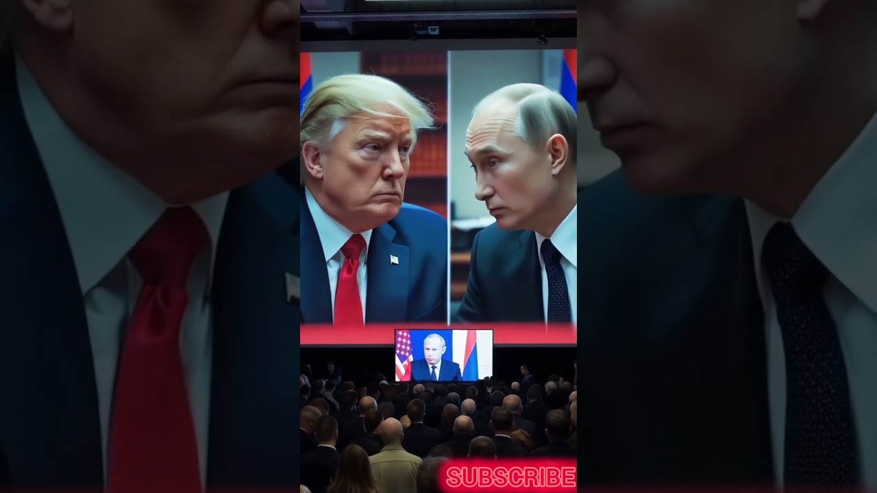 Leaders Trump and Putin are talking on a live video call #ai #technology #putin#trump #shorts