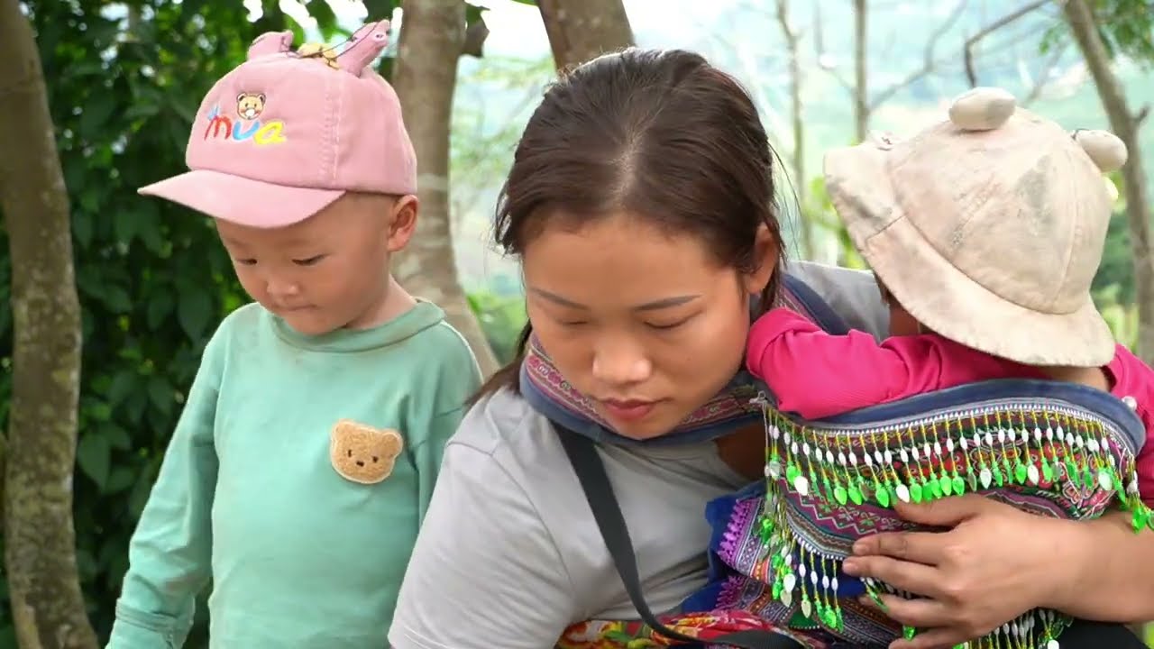 A 17-year-old single mother harvests vegetables to sell. Clean the house and complete the new bed.