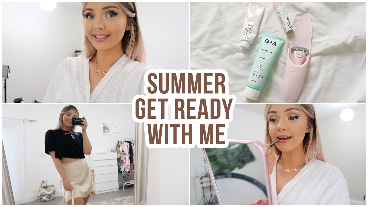 CHATTY SUMMER GET READY WITH ME! Makeup, outfit, hair, skincare ect... 🌞 | Naomi Victoria ad