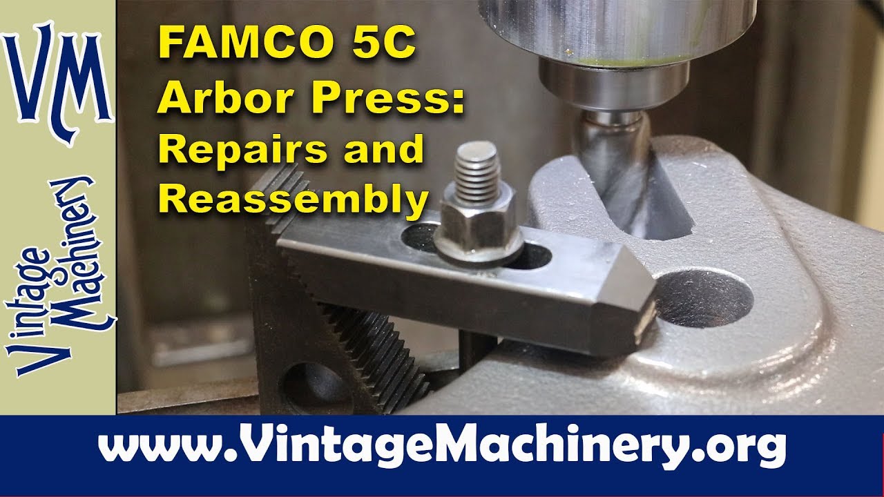 Famco 5C Arbor Press Restoration Part 2: Lever  Repairs and Reassembly