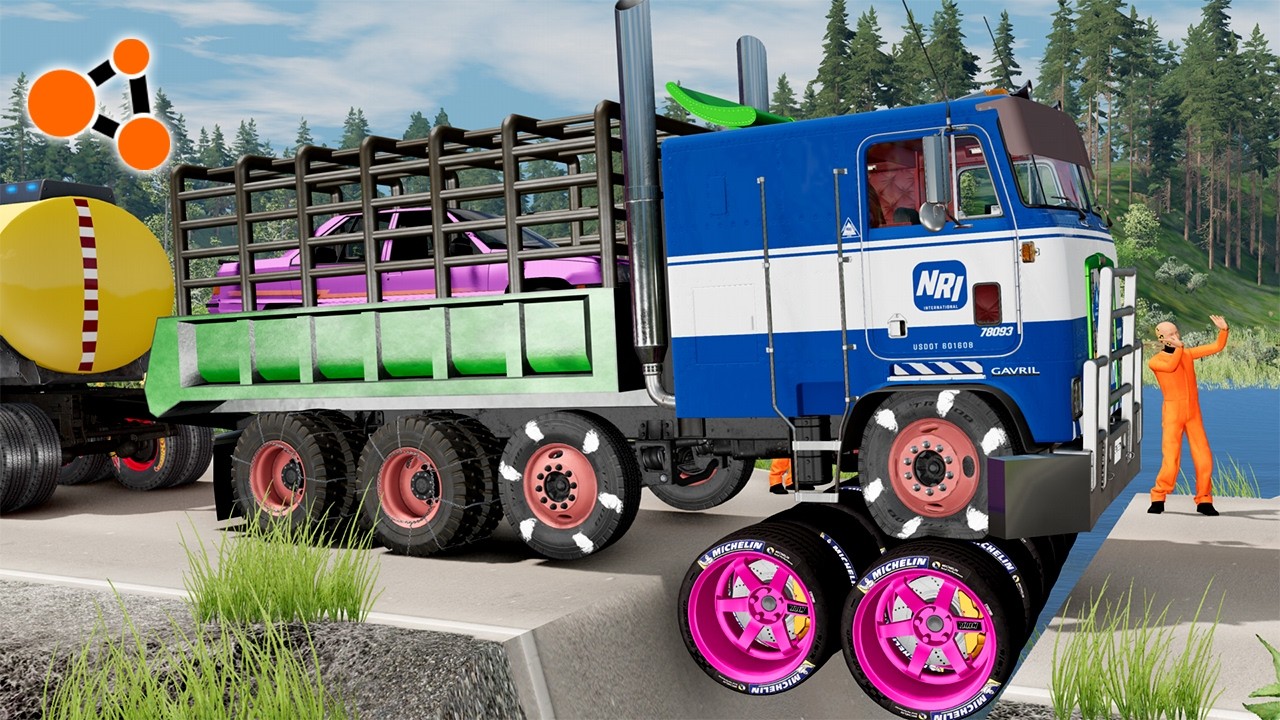 Trucks VS Road Challenge #48 🚚 BeamNG.drive | Beamng Crashes TV