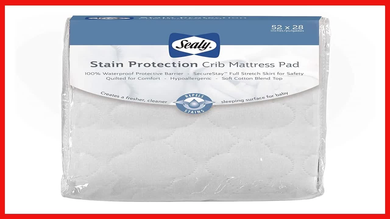 Sealy Stain Protection Crib Mattress Pad Review: Comfort Meets Waterproof Protection