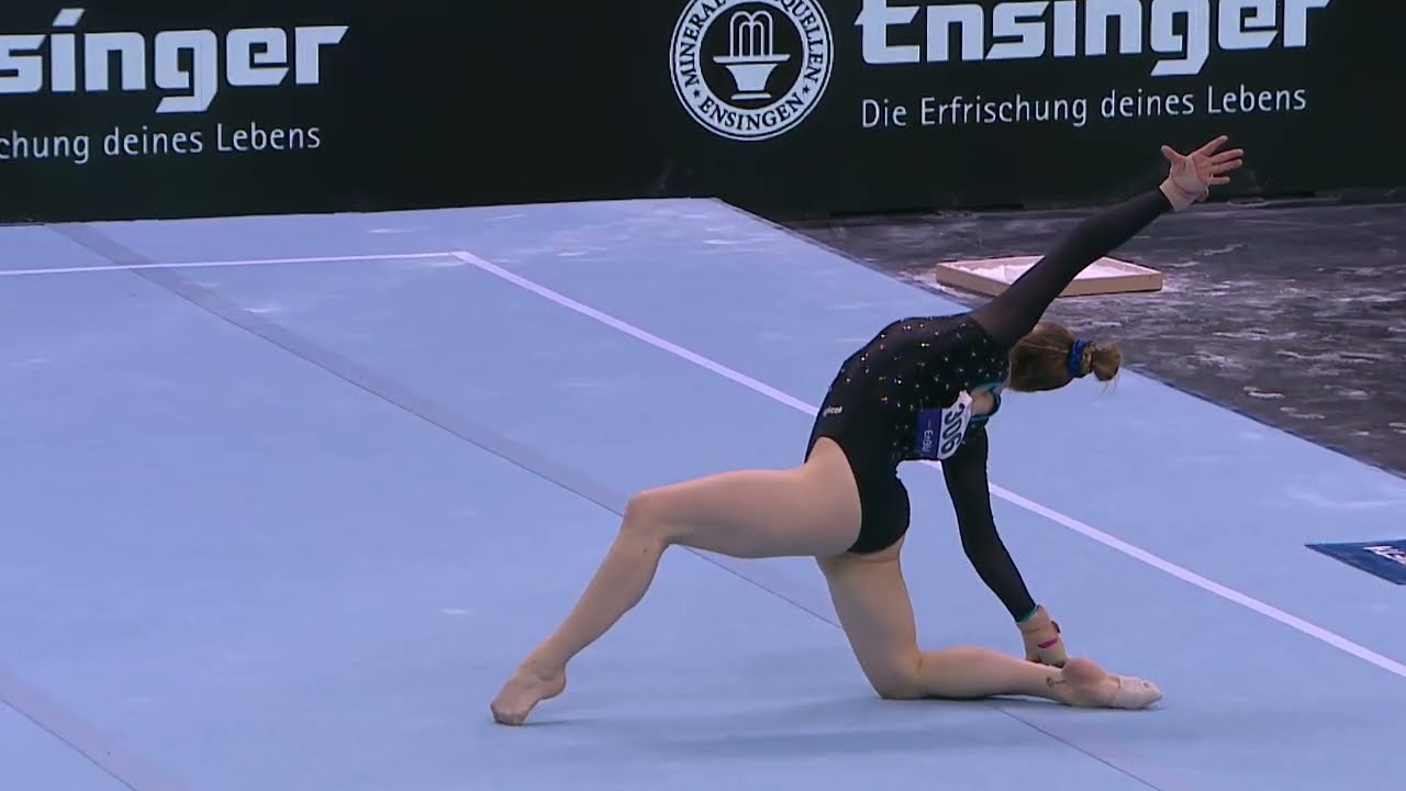Carina Kroell Österreich Boden - Gerätfinale EnBW DTB Pokal 2024 Stuttgart