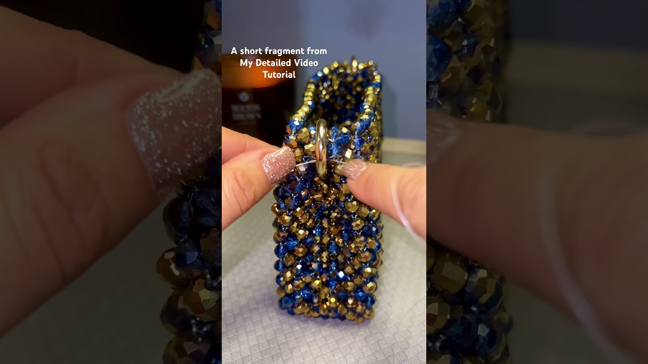 Learn more about Full Video Tutorials How to create a Crystal Bag in links in my profile #crystalbag