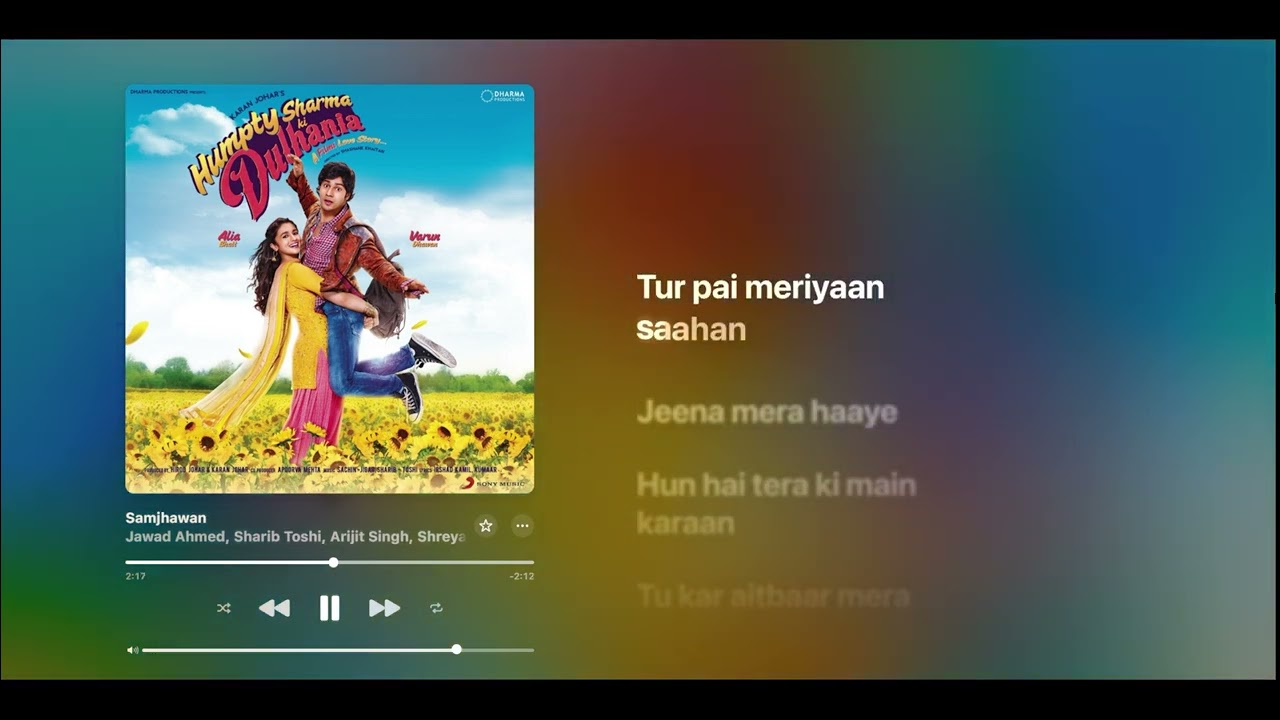 Samjhawan - Arijit Singh & Shreya Ghoshal (Lyrics)