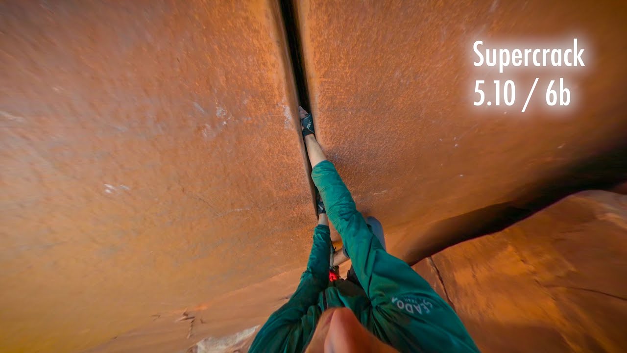 The Most SPLITTER Crack Climb in Indian Creek! | Supercrack of the Desert - 5.10 / 6b | UNCUT POV