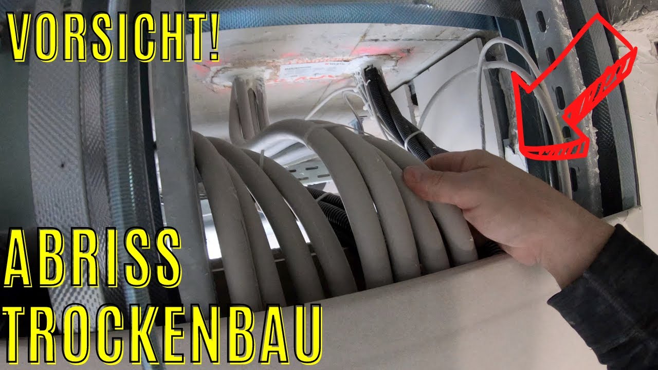 Achtung Lebensgefahr beim Abriss von Trockenbauwänden - Rückbau Badezimmer Café Baustelle Teil 3 DIY