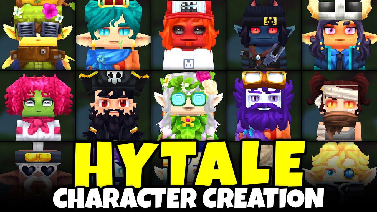 Hytale Character Creation Randomization (SO MANY AWESOME CHARACTERS!)