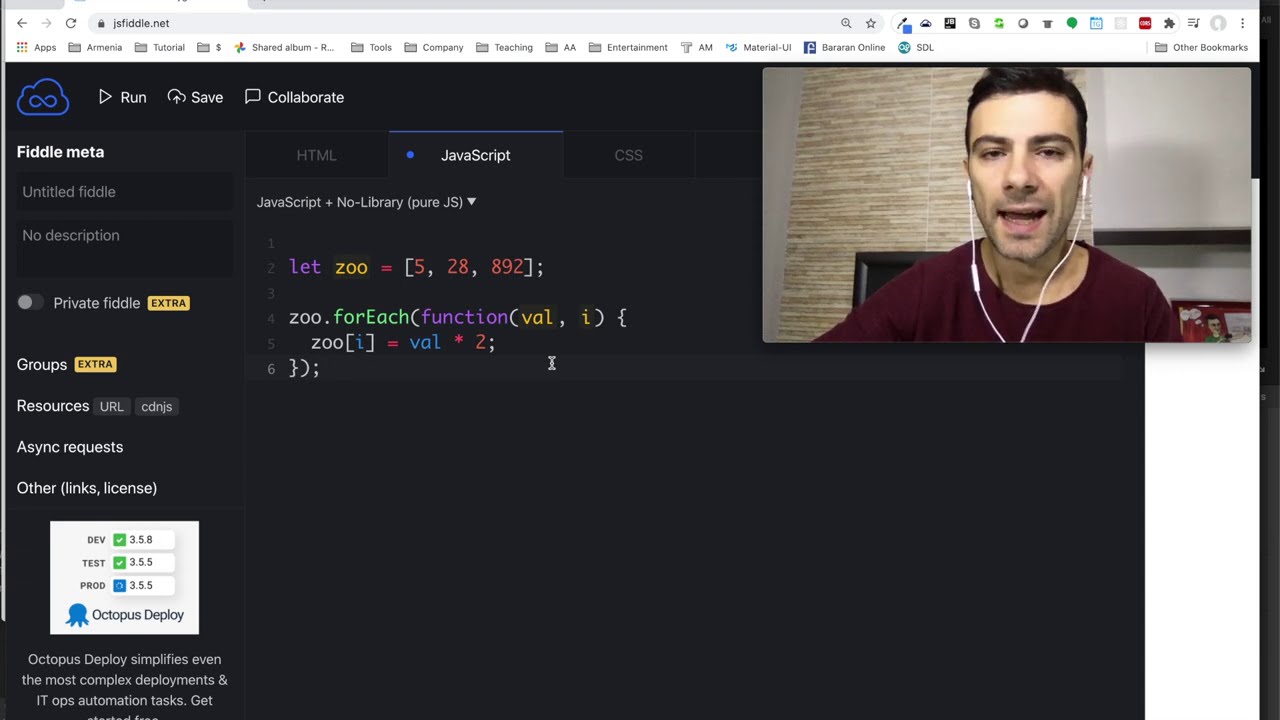 Javascript - Զանգվածի map մեթոդը (Array map)