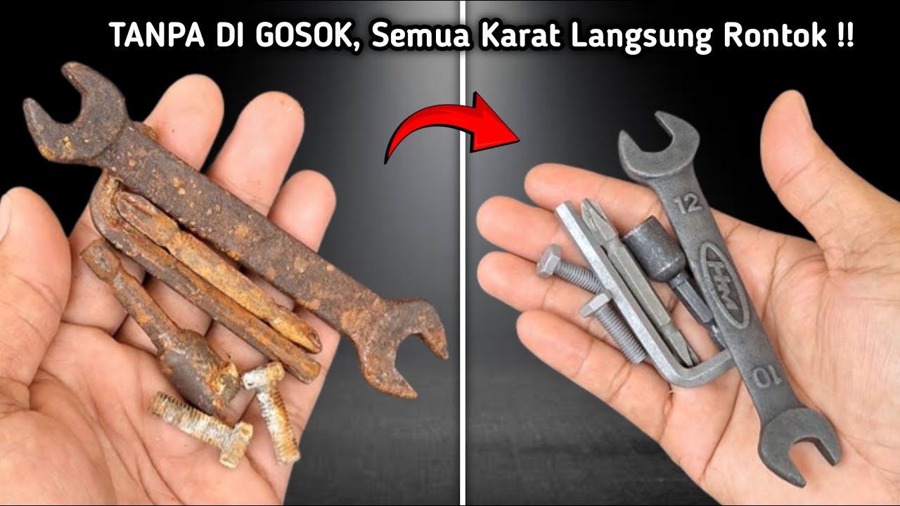 GAK NYANGKA !! TERNYATA CUMA BEGINI CARA MENGHILANGKAN KARAT !!