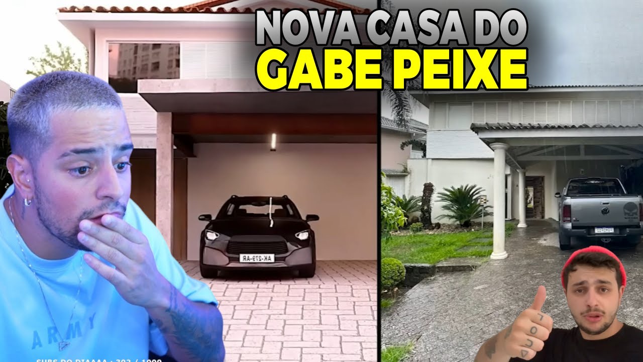 CORINGA REAGINDO A NOVA CASA DO GABE PEIXE