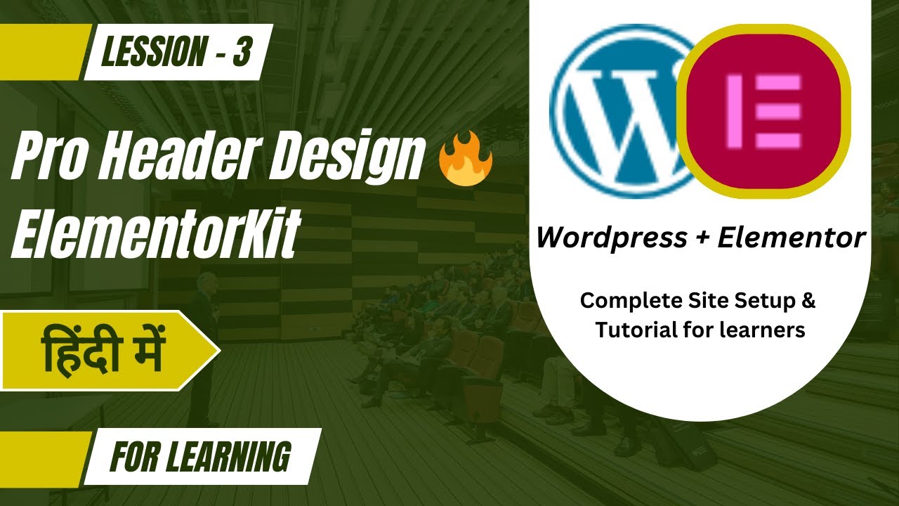Create Header & Navigation Using ElementorKit | Astra Theme | CodeyBaba