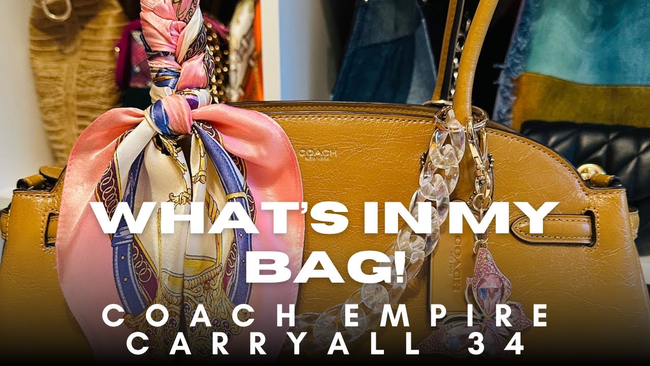 Что в моей сумке! Сумка Coach Empire Carryall 34! 👜💖