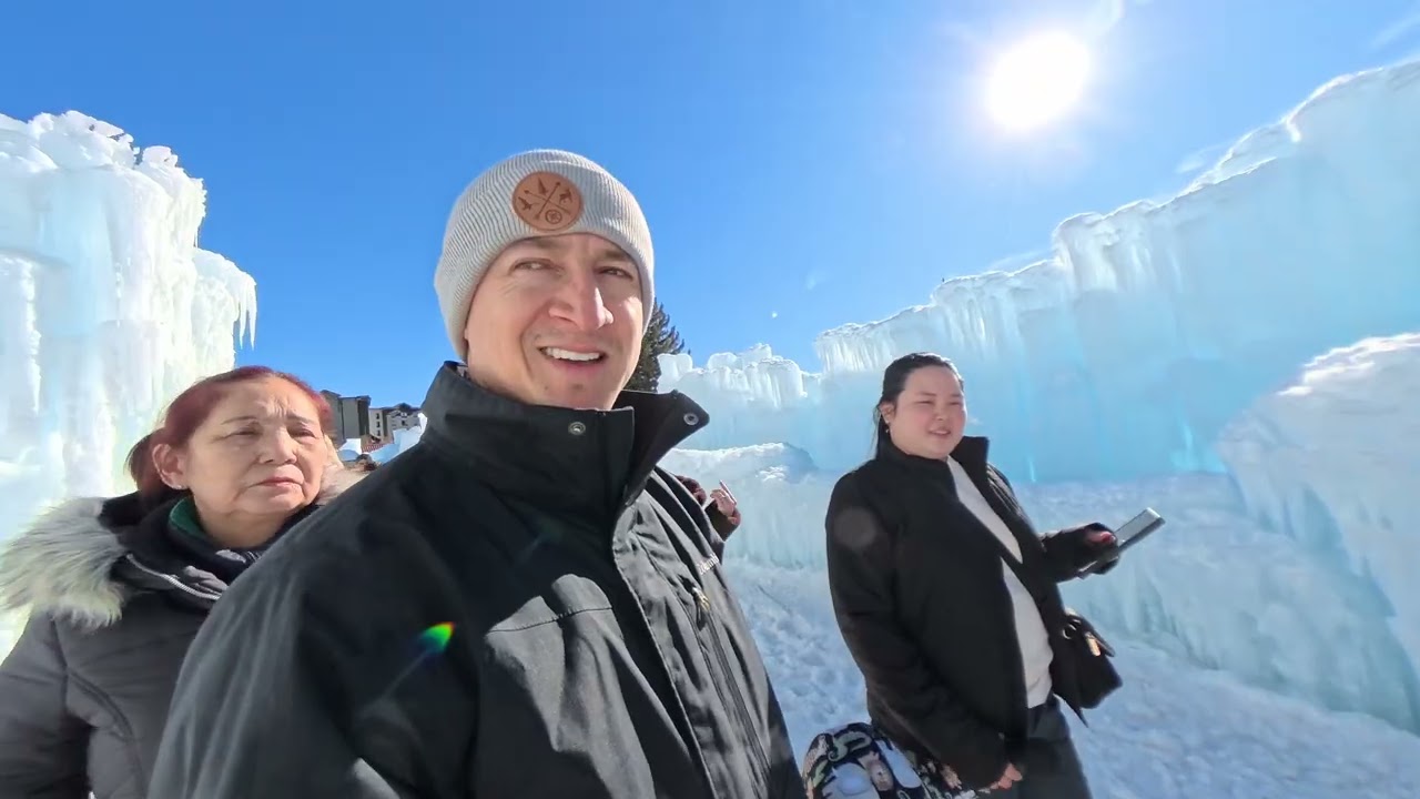 Ice Castle, is it worth it? Time and fun goes by fast #snow #icecastle 