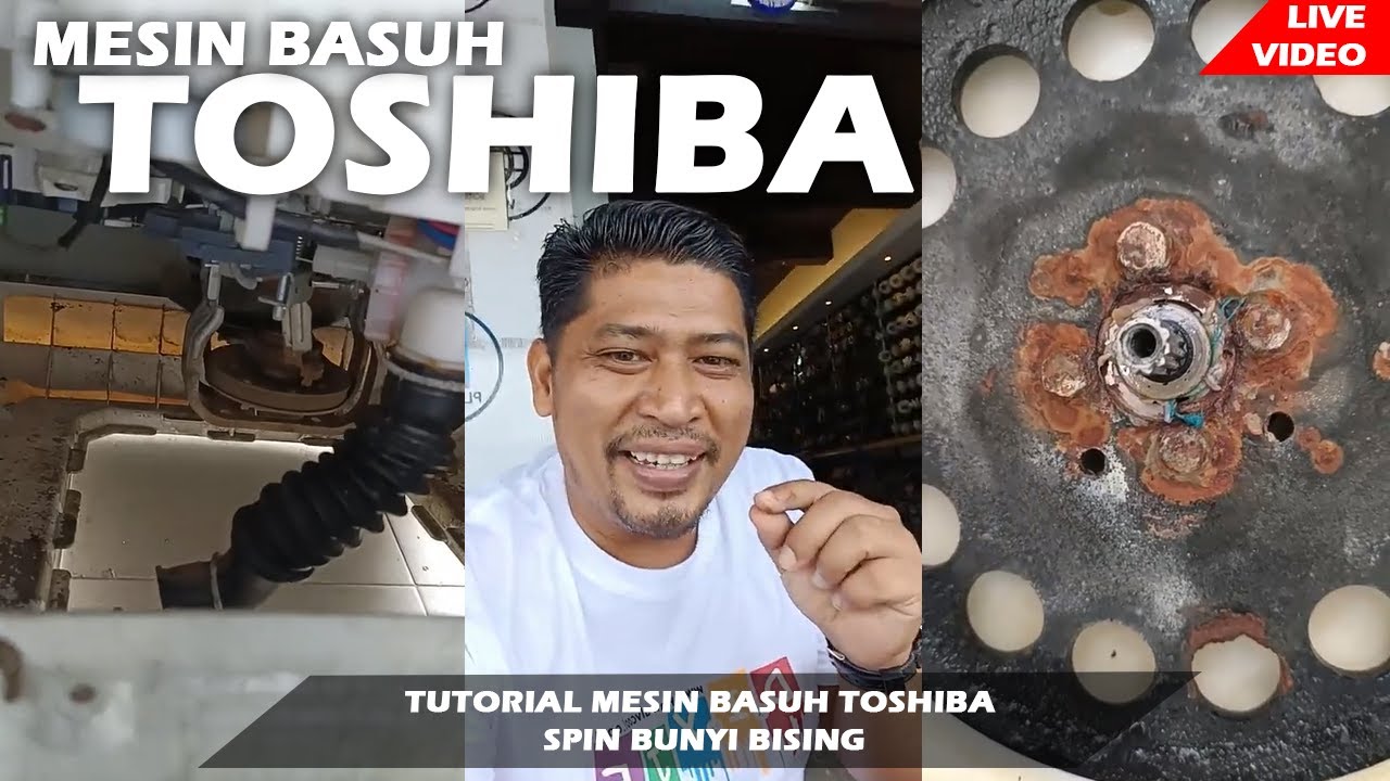 MESIN BASUH TOSHIBA SPIN BUNYI BISING