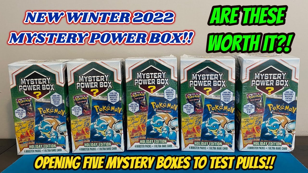 ARE THESE ACTUALLY GOOD?! NEW Mystery Power Box Holiday Edition Pokemon Card Mystery Box Opening!!